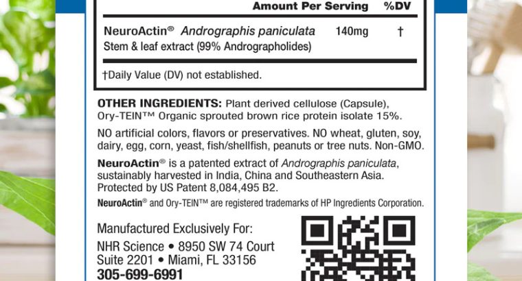 NHR SCIENCE NeuroActin® – Supports New Brain Cell