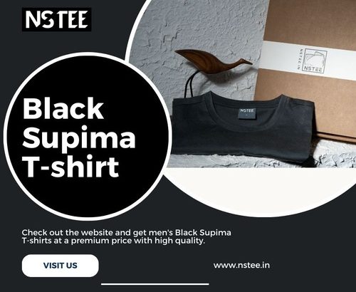 Looking for Black supima cotton t shirts in Vataka