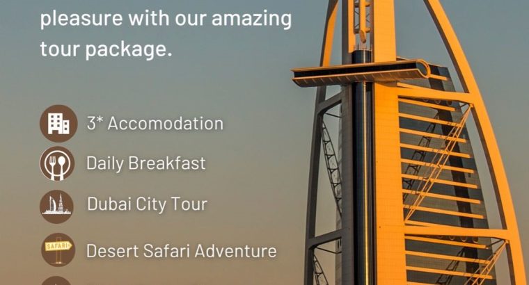 Exclusive Dubai Tour Packages by Tripoventure.
