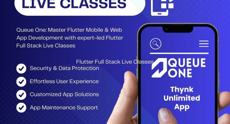 Queue One Complete Flutter API & Full Stack Classes